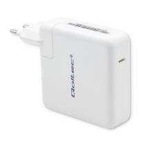 Qoltec Fast 96W USB C PD power charger, white, 5V 20V