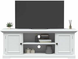 TV staliukas Televizoriaus spintelė, baltos spalvos, 110x30x41cm, mediena