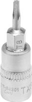 Antgalis įpresuotas į galvutę | 6.3 mm (1/4") | T-Star (Torx) T8 (YT-04301)