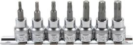 Įpresuotų antgalių rinkinys | 10 mm (3/8") | T-Star (Torx) T15 - T50 | 7 vnt. (5108)