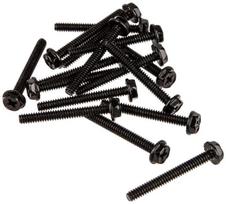 XSPC radiatoriaus ventiliatoriaus varžtai, 6-32 tipo, 30 mm (16 vnt.) – juodas