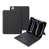 Juodas atverčiamas dėklas su klaviatūra "Tech-Protect Scmag Pen + Keyboard" planšetei Apple Ipad PRO 13” 7 / 8 / 2024-2025