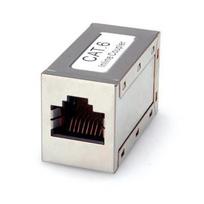 Roline Rj-45 Modular Coupler, Cat.6,  Shielded, Silver