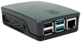 Raspberry Pi -plastic case, 4 B, black (RB-CaseP4+06B)