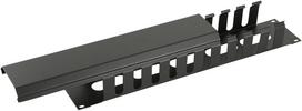 Lanview 2U 19"" SLIDING COVER CABLE  MANAGEMENT PANEL BLACK
