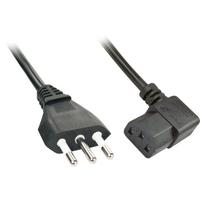 Lindy 2m IT to C13 Angled Mains  Cable