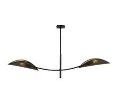 Sietynas ant stulpo LOTUS 2xE14/10W/230V juoda/auksas
