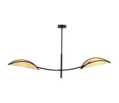 Sietynas ant stulpo LOTUS 2xE14/10W/230V juoda/smėlio spalva