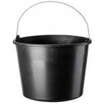 Statybinis kibiras su rankena, plastikinis, apvalus, 12L