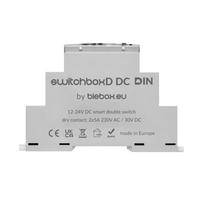 BleBox SwitchBoxD DC DIN - 2 kanalų relė 230V AC 30V DC WiFi - Android / iOS programa