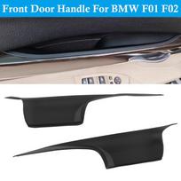 2 vnt. juodos spalvos automobilio priekinių durų rankenos dangtis, tinkamas BMW 7 serijai F01/F02 2008-2015 1419115502