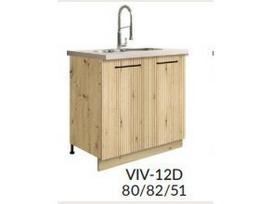 Apatinė spintelė kriauklei (80cm) VIV-12D