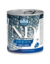 FARMINA N&D Ocean Dog Silkė, krevetės 285 g Silkė ir krevetės