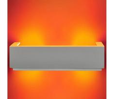 Sieninis šviestuvas BRICK 2xE14/12W/230V gipsas/balta