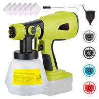 Belaidis dažų purkštuvo keitimas, skirtas DEWALT, RYOBI 20V Max akumuliatoriui, rankiniams elektriniams dažams žalia