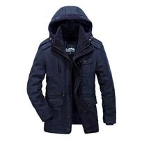 Gamintojas Drabužiai Žieminės striukės Vyriški paltai Military Lamb vilnos striukė Piece Parka Striukė Mėlyna Khaki Army Green XXXXL tamsiai mėlyna spalva