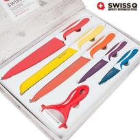 Swiss Q peilių rinkinys 5 peiliai ir 1 skustuvas