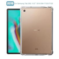 Smūgiams atsparus dėklas „Samsung Galaxy Tab S5E 10.5“ 2019 S5e SM-T725 T720 10.5“ dėklui, TPU silikoniniam permatomam dėklui, „Coque Fundas“ Tab S5e T720 10.5 gryna