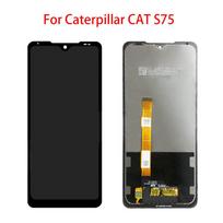 Skystųjų kristalų ekranas, skirtas Caterpillar CAT S75 LCD ekranui jutiklinio ekrano skaitmeninimo įrenginio keitimas juoda