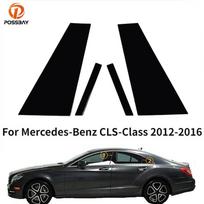 Automobilių statramsčių stulpų dekoravimo stiliaus langų formavimo dangtelio lipdukai, skirti Mercedes-Benz CLS-Class 2012-2016 m.