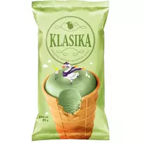 Klasika kriaušių skonio ledai vafliniame puodelyje, 120ml
