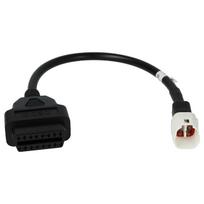 OBD2 adapteris OBD2 4Pin To OBD2 16Pin Suderinamas su Yamaha FZ10 (2016-2019 m), MT07 (2017-2018 m), MT09 Motociklas, Motoroleris - 30cm 30cm juoda