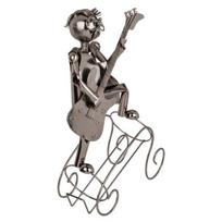 Metalinis butelių laikiklis muzikantui