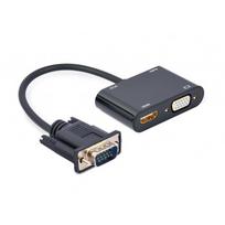 Gembird A-VGA-HDMI-02 vaizdo kabelio adapteris 0,15 m HDMI + VGA (D-Sub) VGA (D-Sub) Juoda