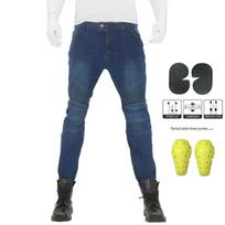 Motociklo Kelnės Vyriški Moto Džinsai Apsauginė Apsauga Važiavimas Turistinės Motokelnės Kelnės Motocross Kelnės Pantalon Moto Pants XXXXL mėlyna