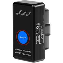 OBD2 Bluetooth 4.0 adapteris, skirtas iPhone IOS ir Android, OBD2 diagnostikos įrenginio skaitytuvas, Mini Car OBD Pro, OBD II diagnostikos įrankiai – automobilio kodų skaitytuvas 4.3*2.5*3cm juoda