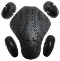 Motociklo striukė Armor įdėklai Guminiai pagalvėlės stuburui nugarai pečiai alkūnė kelio CE - 1621 One size juoda