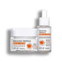 APLB Bakuchiol Propolis Set: Facial Cream + Ampoule Serum Combined with Centella 3X Complex