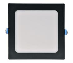 LED įleidžiamas lubinis šviestuvas RIGEL LED/10W/230V 4000K 16,8x16,8 cm juoda