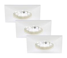Briloner 7205-036 - KOMPLEKTAS 3x LED įleidžiamas lubinis šviestuvas ATTACH LED/5W/230V IP44 balta