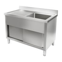 Plieno stalas su plautuve 120 cm RCHS-1200WS