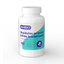AMBIO SKAIDULOS SU LACTO-BIFIDOBAKTERIJOMIS, 180 kapsulių