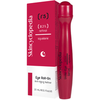 Skincyclopedia Eye Roll-On Anti-Aging Refiner rutulinis paakių serumas nuo raukšlių su retinoliu ir skvalenu, 15 ml
