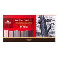 Sausų pastelių rinkinys Koh-I-Noor Toison D'or 8592G, 12 vnt.