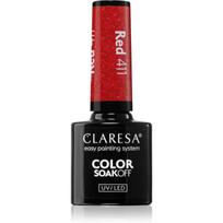 Claresa SoakOff UV/LED Color Sunny Garden gelinis nagų lakas atspalvis Red 411 5 g