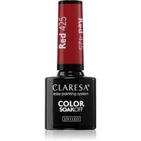 Claresa SoakOff UV/LED Color Rainbow Explosion gelinis nagų lakas atspalvis Red 425 5 g