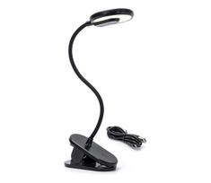 Aigostar - LED Pritemdomas įkraunamas stalinis šviestuvas su segtuku LED/3W/5V 1800mAh juoda