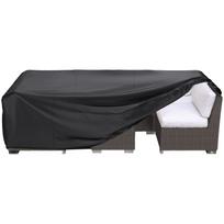 Lauko baldų uždangalas iš poliesterio 280x230x80cm su Oksford danga viduje, juodas