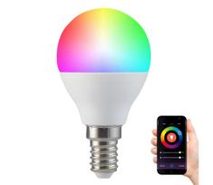 RGB LED pritemdoma elektros lemputė G45 E14/5,5W/230V 3000-6500K Wi-fi Tuya
