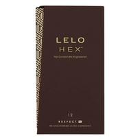 LELO Hex Respect XL - prezervatyvai XL dydžio - lateksas - 12 vnt