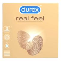 Durex Real Feel - prezervatyvai - be latekso - 3 vnt