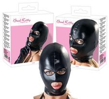 Bad Kitty - oralinis fetišo kaukė su akių ir burnos angomis