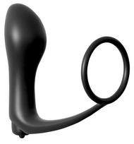 Pipedream - Analfantasy - piršto analinis vibratorius su varpos žiedu (juodas)