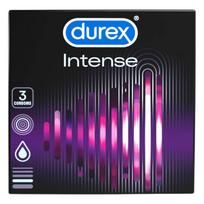 Durex Intense - ruoželis ir taškuotas prezervatyvas (3 vnt.)