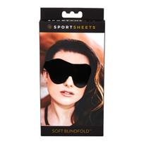 Sportsheets - minkšta akių kaukė - elastinga - juoda