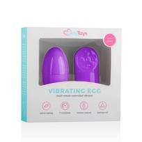 EasyToys - nešiojamas 7 ritmų radijo bangomis valdomas vibruojantis kiaušinėlis (violetinis)